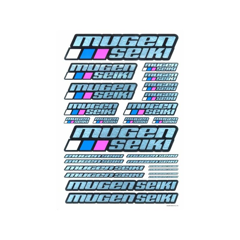 Mugen P0403 Mugen Seiki Logo Sticker 2012 (metallic), 15,15